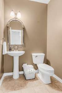 Half bath on main level