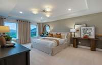 ***Picture Taken From Valleybrook Model Home In Millstone. Upgraded options in home***  The Owner's Suite measures 19' x 14' and is located on the 2nd floor.