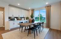 ***Picture Taken From Valleybrook Model Home In Millstone. Upgraded options in home***  The Breakfast Nook can easily accommodate a 6-8 person table, allowing it to be used for everyday dining,
