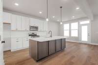 Picture of model home Willow, colors and selections may vary!