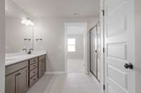 Picture of model home Willow, colors and selections may vary!