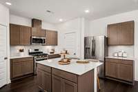 Picture of model home.  Colors and selections may vary