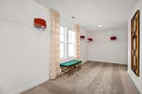 Picture of model home.  Colors and selections may vary.  Picture showing the incredible owners closet!