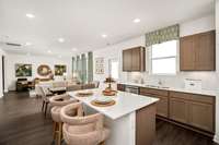 Picture of model home.  Colors and selections may vary
