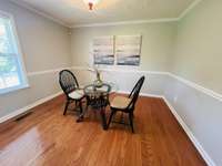 Nice size dining area at end of great room.  This area could also make a good office space