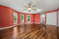 Another view of primary bedroom