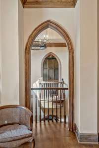 Romeo and Juliet balcony. This is the one  of the two in the office and the other one is on the second floor of the library