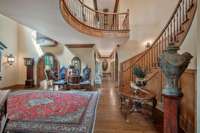 Beautiful grand spiral staircase