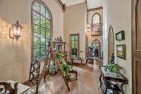view from the kitchen to the dining room