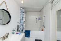 Main Bath with tub shower combo