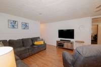 Extra large living room open to the dining area