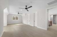 Bonus Room Connected to Upstairs Hall, Includes Attached Powder Bathroom and Storage Closet