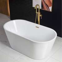 Free standing vessel tub just a part of the spa-like luxury in master bath.
