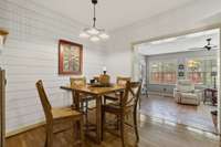 Dining Area Open To Sunroom
