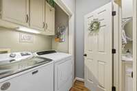 Utility Area With Access To Half Bath