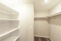 Main bedroom walk in closet