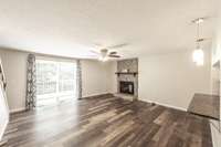 Open and airy with luxury vinyl plank throughout