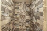 Beautiful tile shower!