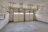 The garage is 21 x 19