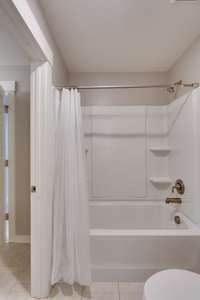 The shared space in the J&J has a shower & toilet!