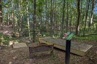 The course is a wonderful blend of open clear cut space and forest.