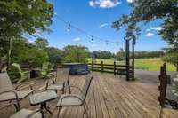 Guest House Deck with hot tub, just look at that view!