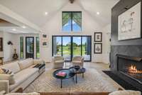 Vaulted ceilings and gorgeous hardwood floors