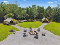 These safari-style tents are a permanent fixture here at Humble Hollow. Perfect for yoga or kid's camps, spiritual retreats, or just enjoying outdoor time with friends and family.