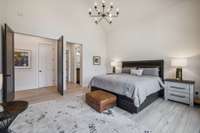 Notice the 8 foot custom doors throughout the home!