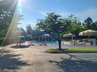 Community pool by the front entrance of subdivision