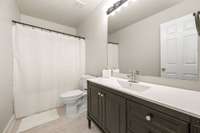 Full bath on 2nd floor