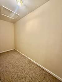 Upstairs is extra closets for storage---can never have enough storage