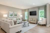 Model home shown with 2ft extension and country kitchen - see floorplan for details.