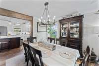 Dining room off of the kitchen and living room is plenty big for a regular size dining room table and has beautiful natural light.