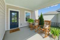 Inviting Covered Front Porch
