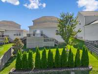 Tree line provides a natural fence for privacy