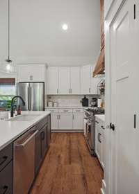 Plenty of space for multiple cooks to work together to prepare a meal.