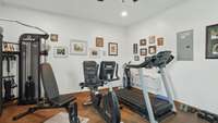 Great multipurpose finished room located in the outbuilding.