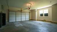 A dedicated storm shelter is located in the homes attached garage.  The door slides open to access a safe space to retreat to during foul weather.