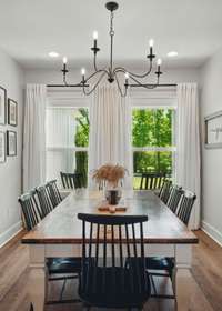 Plenty of room for a large table for those special occasions.