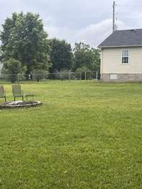 Fenced yard