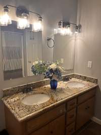 Primary Bath with Double Vanity