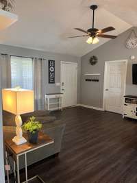 Vaulted Ceiling in Living Room