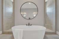 The stand alone soaker tub