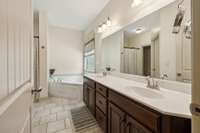Primary bedroom/bathroom!