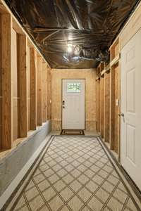 Downstairs exit to outside and to encapsulated crawlspace!