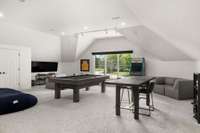 Oversized media/recreation room
