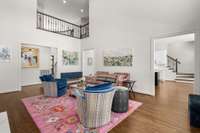 Overlook into great room from top of stairs