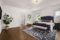 Main floor spacious primary bedroom