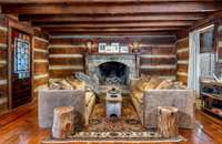 Living Room.  Working fireplace.